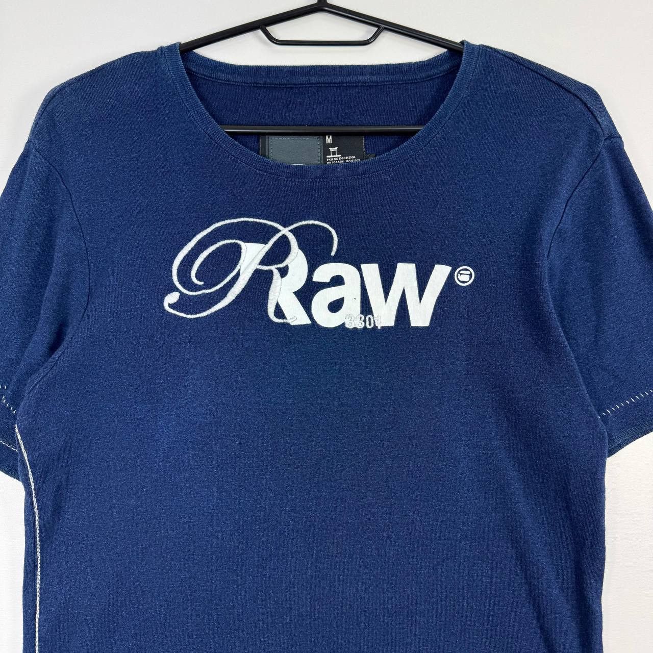 G-Star G-Star RAW T-Shirt Blue Graphic Logo Tee Casual Men Size M Size US M / EU 48-50 / 2 - 2 Thumbnail