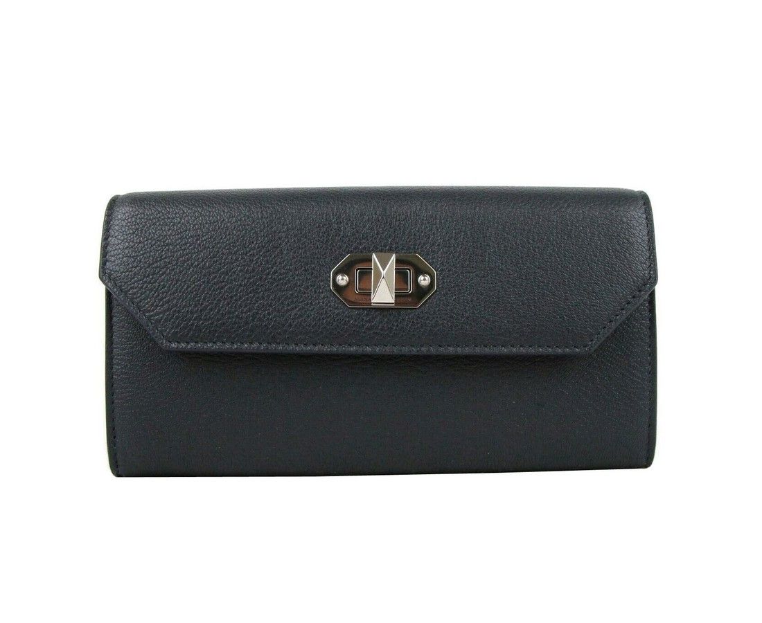 Alexander McQueen Women's Dark Blue Leather Continental Wallet Size ONE SIZE - 1 Thumbnail