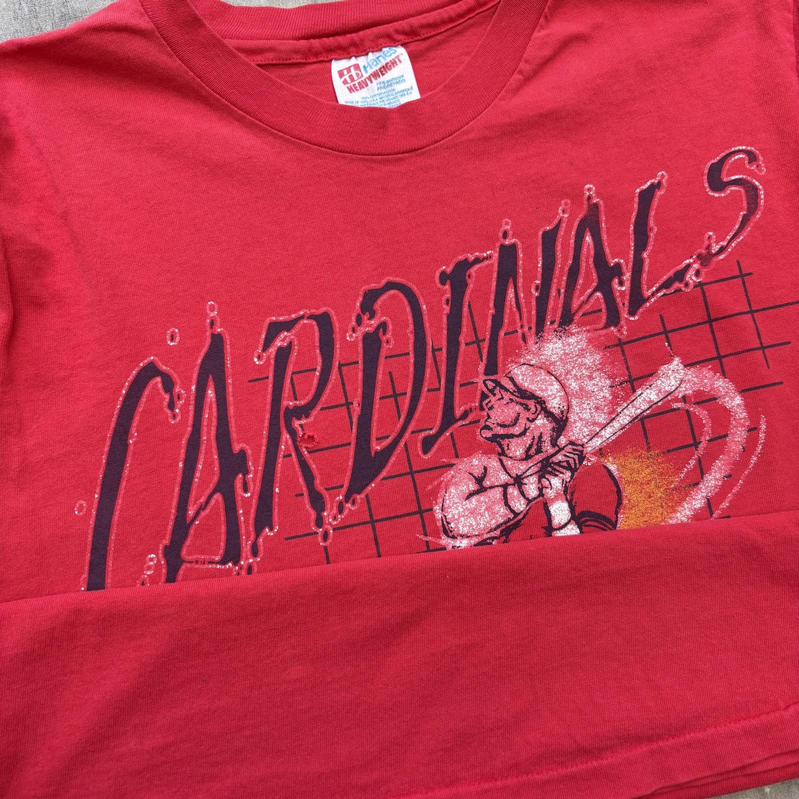 MLB Vintage 90s St. Louis Cardinals Graphic Baseball MLB Shirt Size US M / EU 48-50 / 2 - 7 Thumbnail