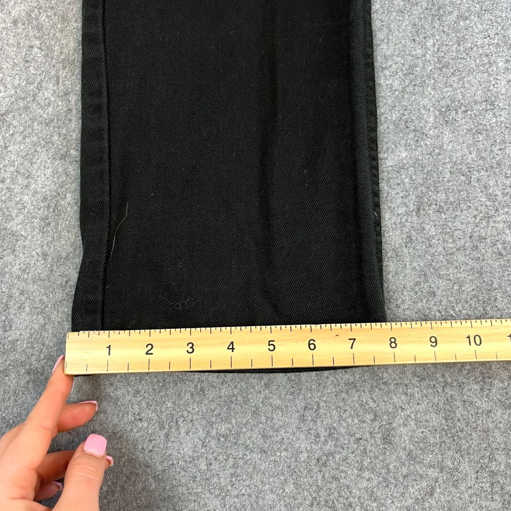 Levi's Levi's 751 Jeans Regular Straight 33 Black Vintage 100% Cotton Zip Mens Size US 33 - 3 Thumbnail