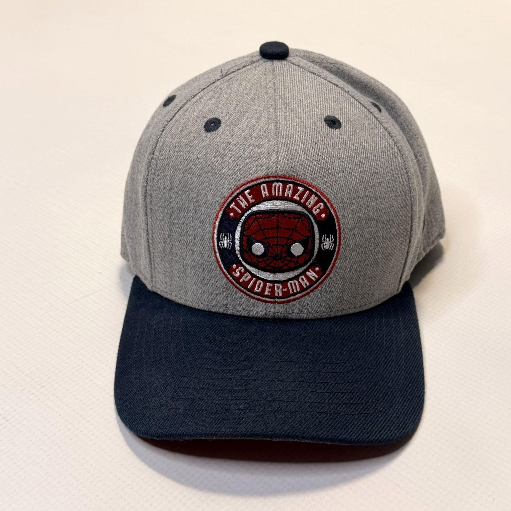 Vintage Funko Spider-Man Hat CapSnapback Mens One Size Gray Navy Marvel Pop Comics Size ONE SIZE - 2 Thumbnail