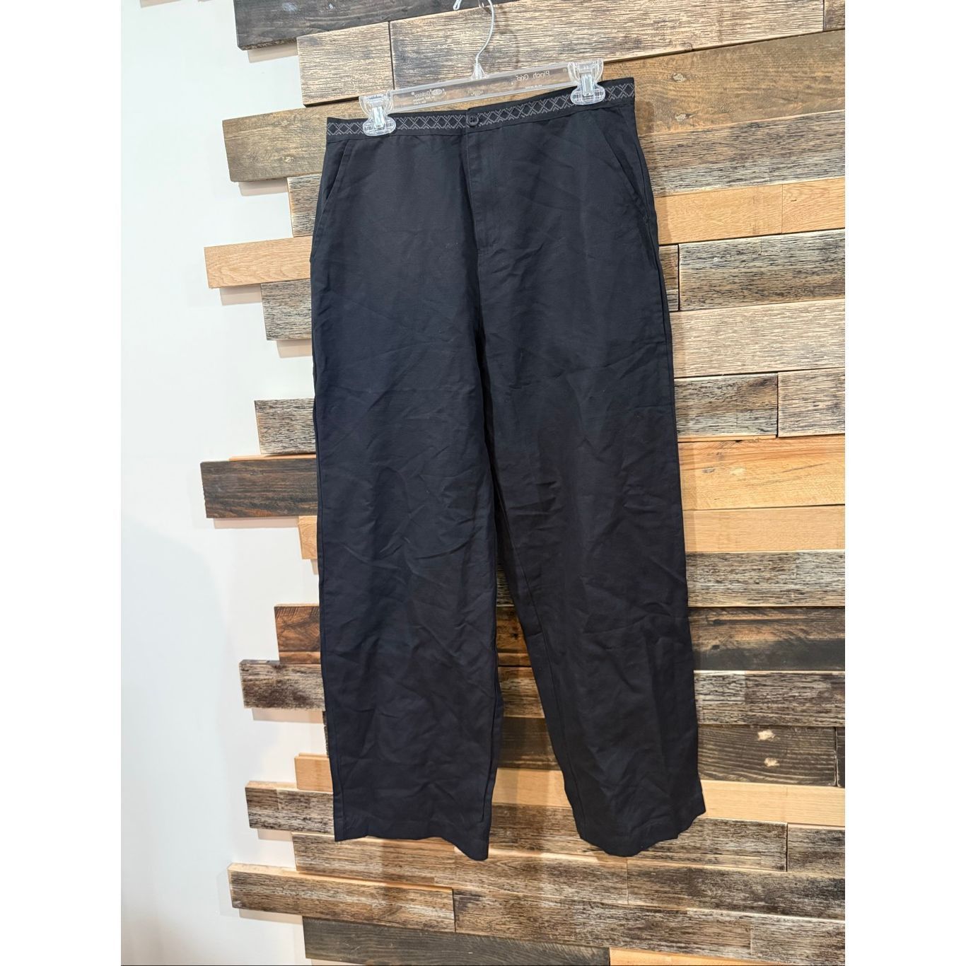 Guru Gudrun Sjoden wide leg embroidery waist casual pants size Me Size 29" - 1 Thumbnail