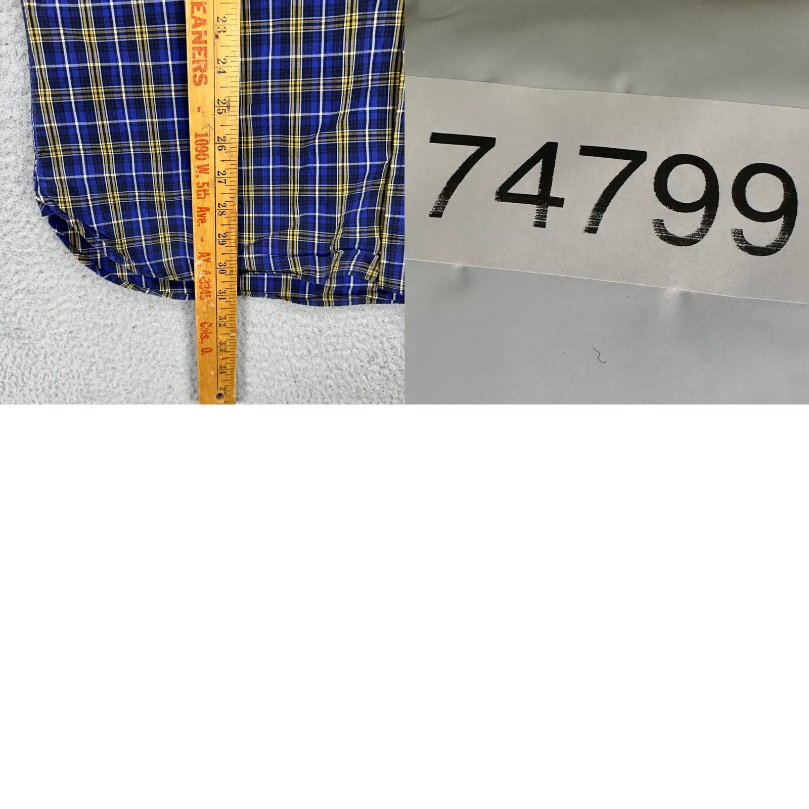 Banana Republic VINTAGE Banana Republic Mens Button-Up Shirt Large Blue Yellow Plaid Cotton Flap Pocket Size US L / EU 52-54 / 3 - 8 Thumbnail