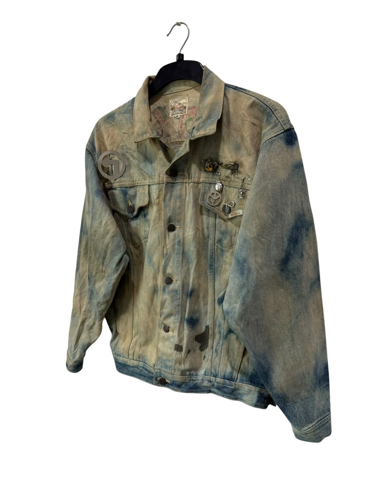 Seditionaries Japanese Brand Oh Net Acid Wash Jacket Hold Up Red Indian Size US M / EU 48-50 / 2 - 3 Thumbnail