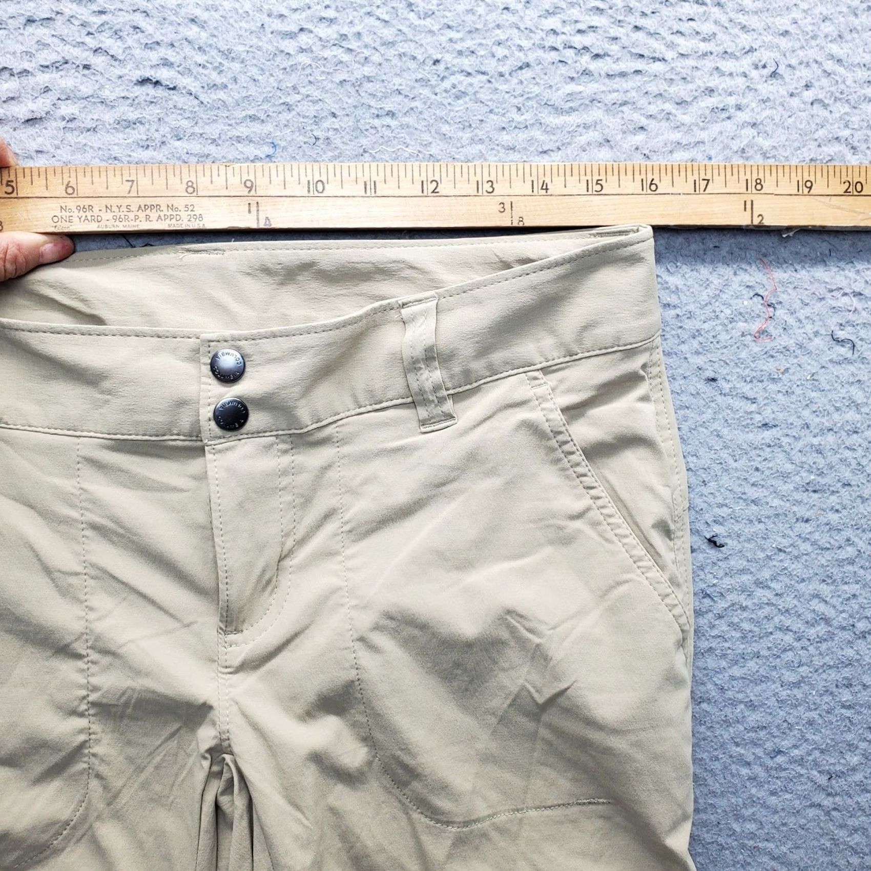Vintage Columbia Capri Pants Womens Size 8 Brown Thermal Lined Outdoor Hiking 2-Button Fly Shirt Size 30" / US 8 / IT 44 - 5 Thumbnail