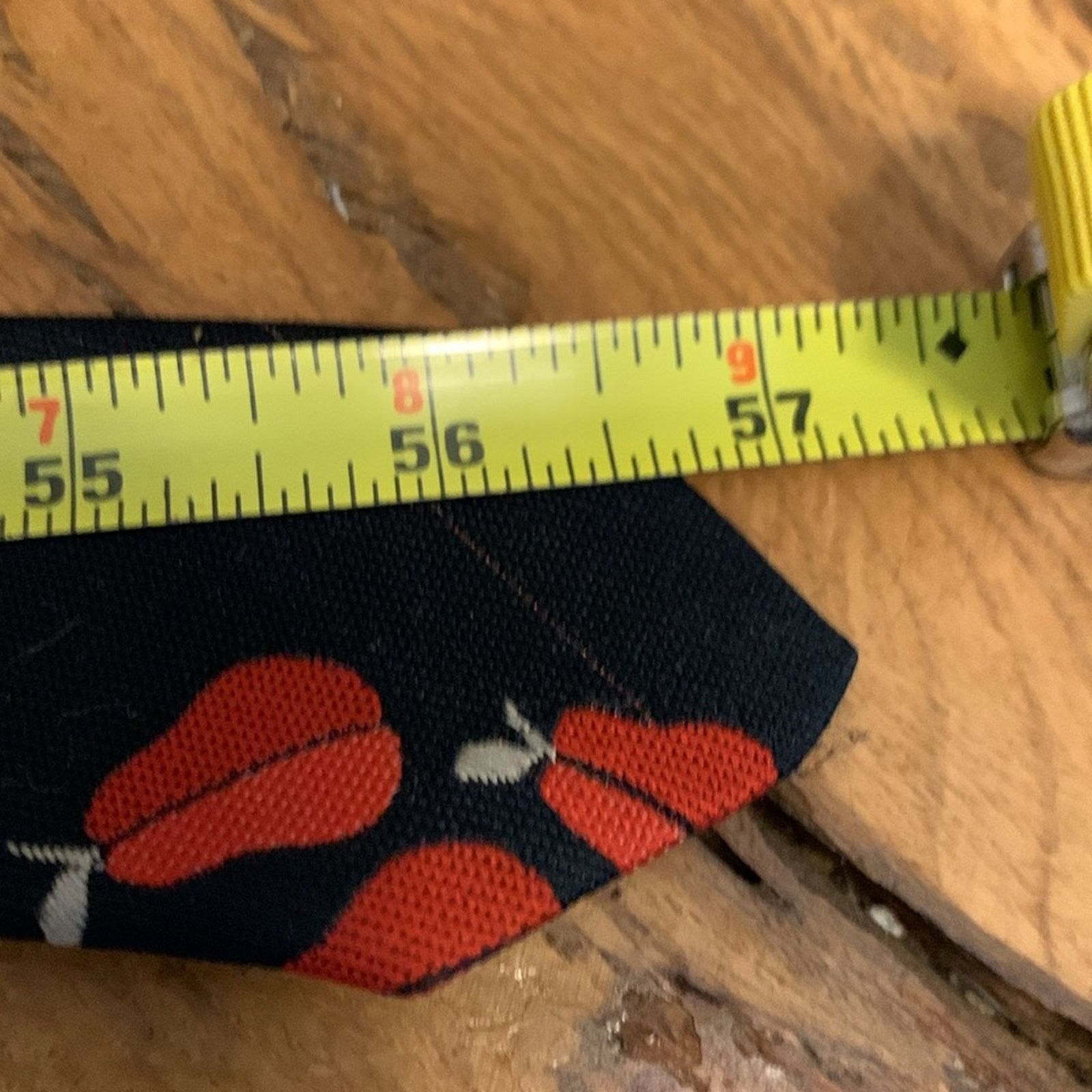YSL Yves St Laurent 70's-80’s graphic pears super wide tie
