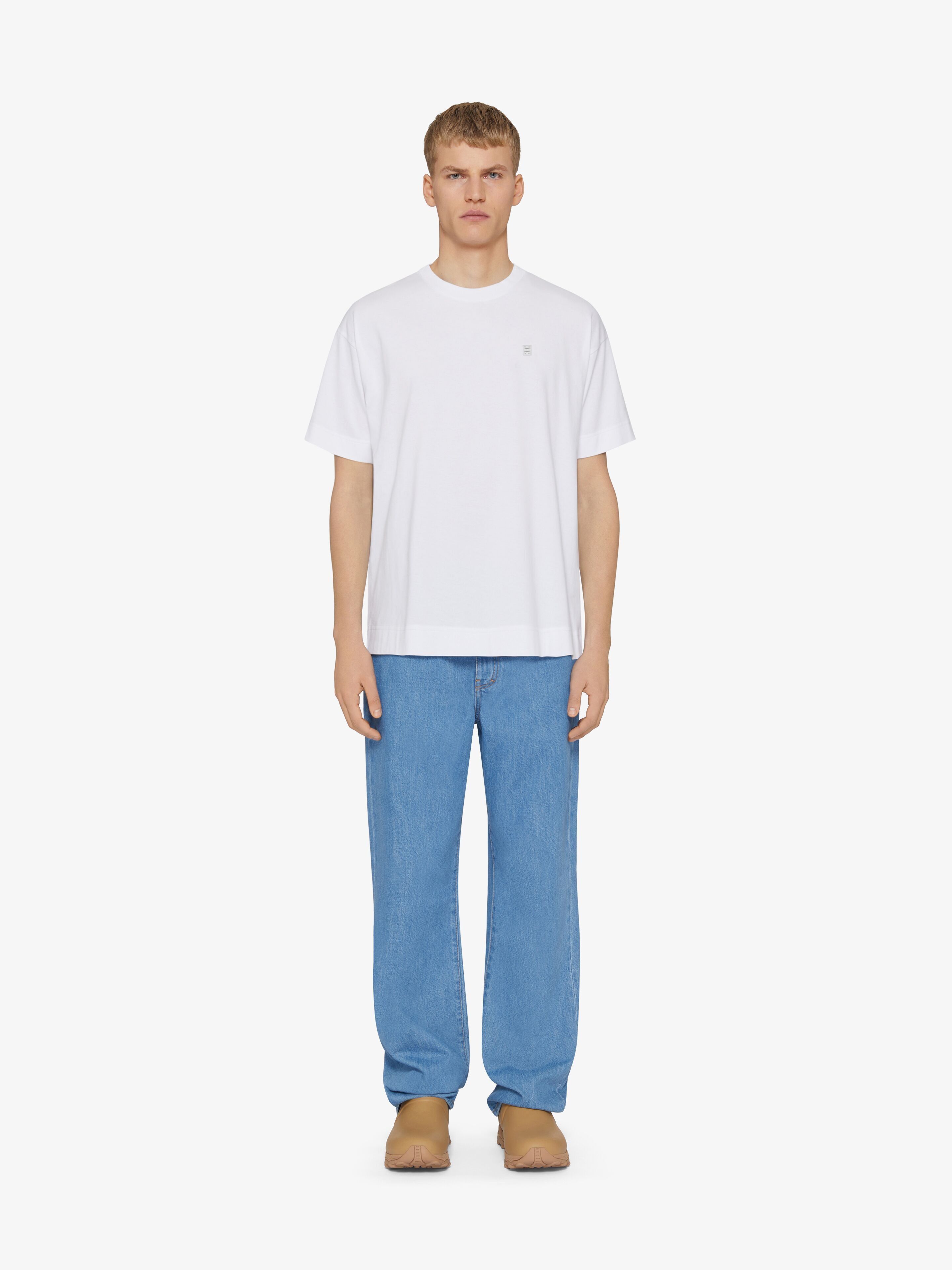 Givenchy o1w1db10925 Standard Short Sleeve Base T-Shirt in White Size US XXL / EU 58 / 5 - 2 Thumbnail