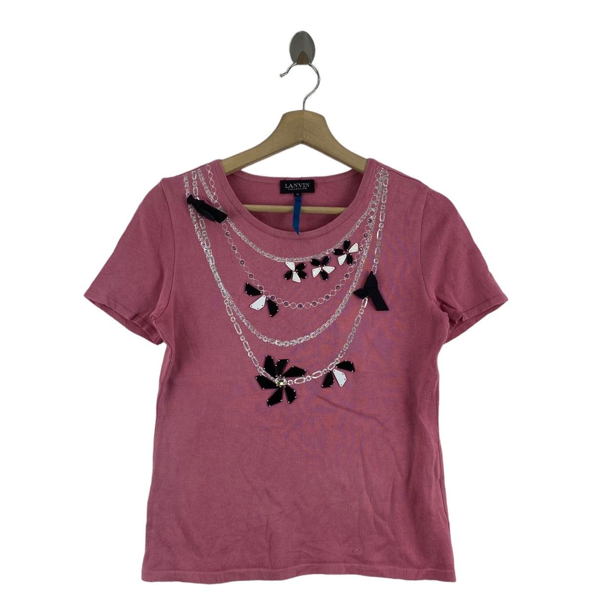Lanvin Vintage LANVIN COLLECTION Ribbon Chains Design Pink Short Size XS / US 0-2 / IT 36-38 - 1 Thumbnail