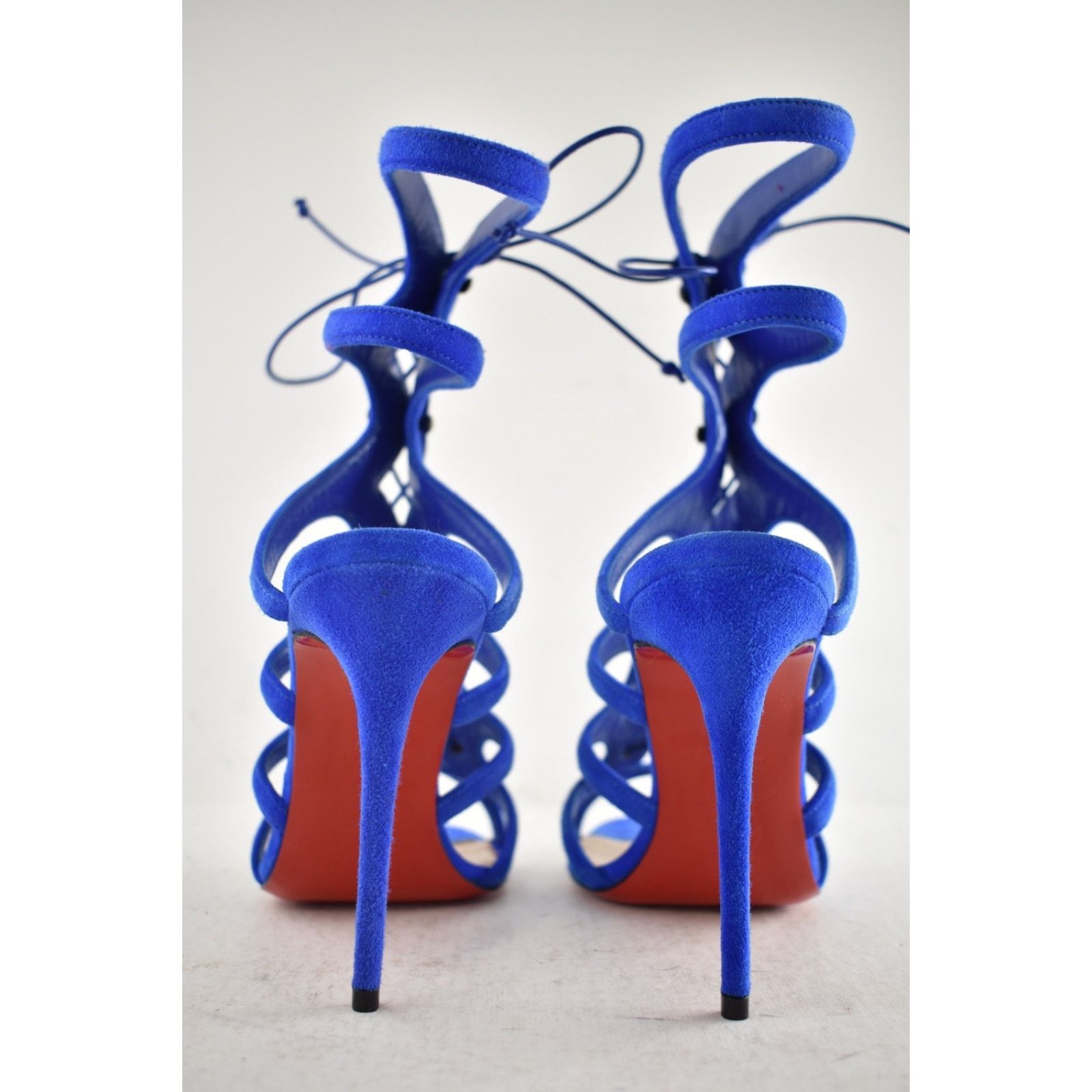 Christian Louboutin Christian Louboutin Amazoulo 100 Electric Lace Up Sandal 35 Size US 5 / IT 35 - 14 Thumbnail