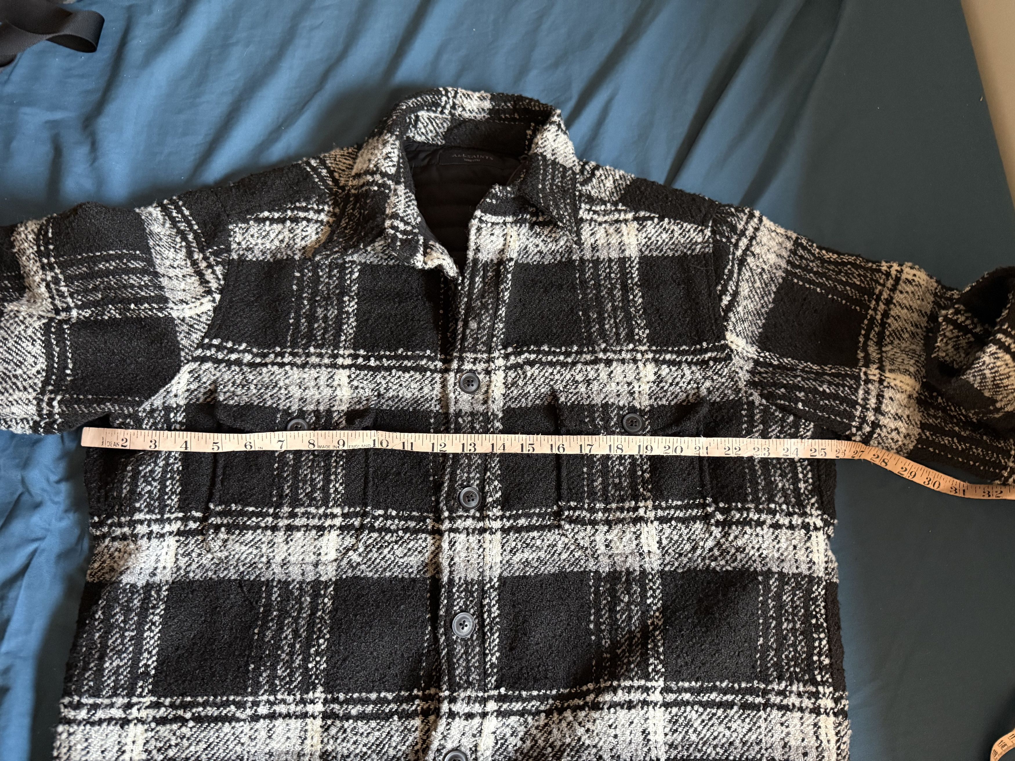 Allsaints ALLSAINTS Hibara Plaid Jacket Medium $319 Size US M / EU 48-50 / 2 - 9 Thumbnail