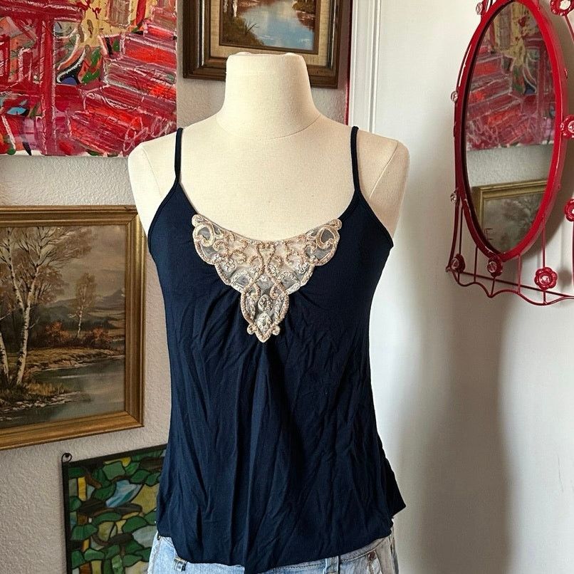Other metro 7 blue lace tank top Size M / US 6-8 / IT 42-44 - 1 Thumbnail