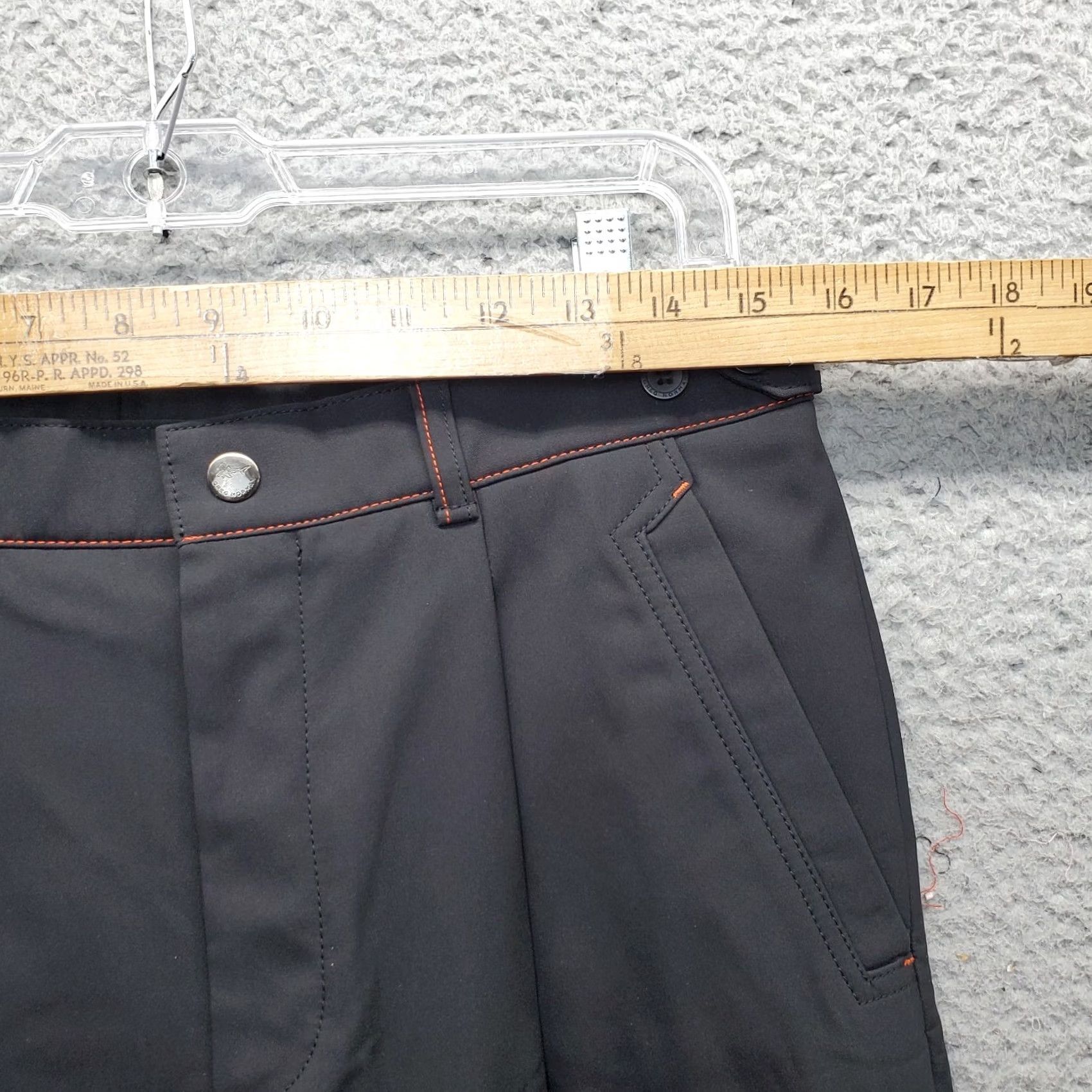 Vintage Greg Norman Mens Dress Pants 31 Black Pleated Front Straight Pants Mens Size 31 Black Size US 31 - 5 Thumbnail