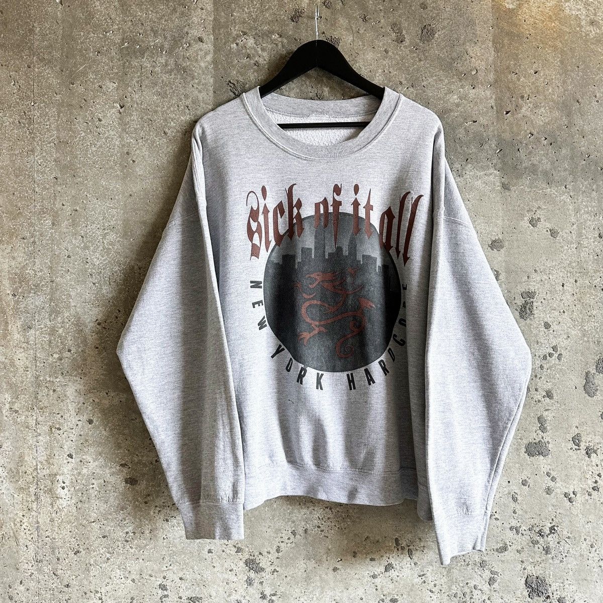 Vintage Vintage SICK OF IT ALL New York Hardcore Crewneck Sweatshirt Size US XL / EU 56 / 4 - 2 Thumbnail