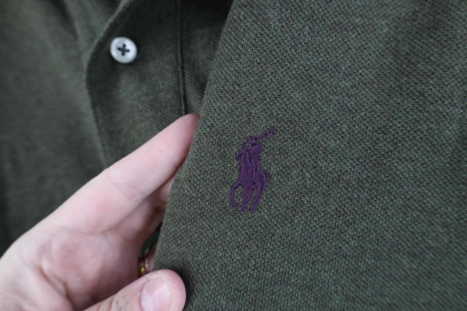 Polo Ralph Lauren Vintage 90s Ralph Lauren Long Sleeve Rugby Polo Green USA Size US XL / EU 56 / 4 - 4 Thumbnail