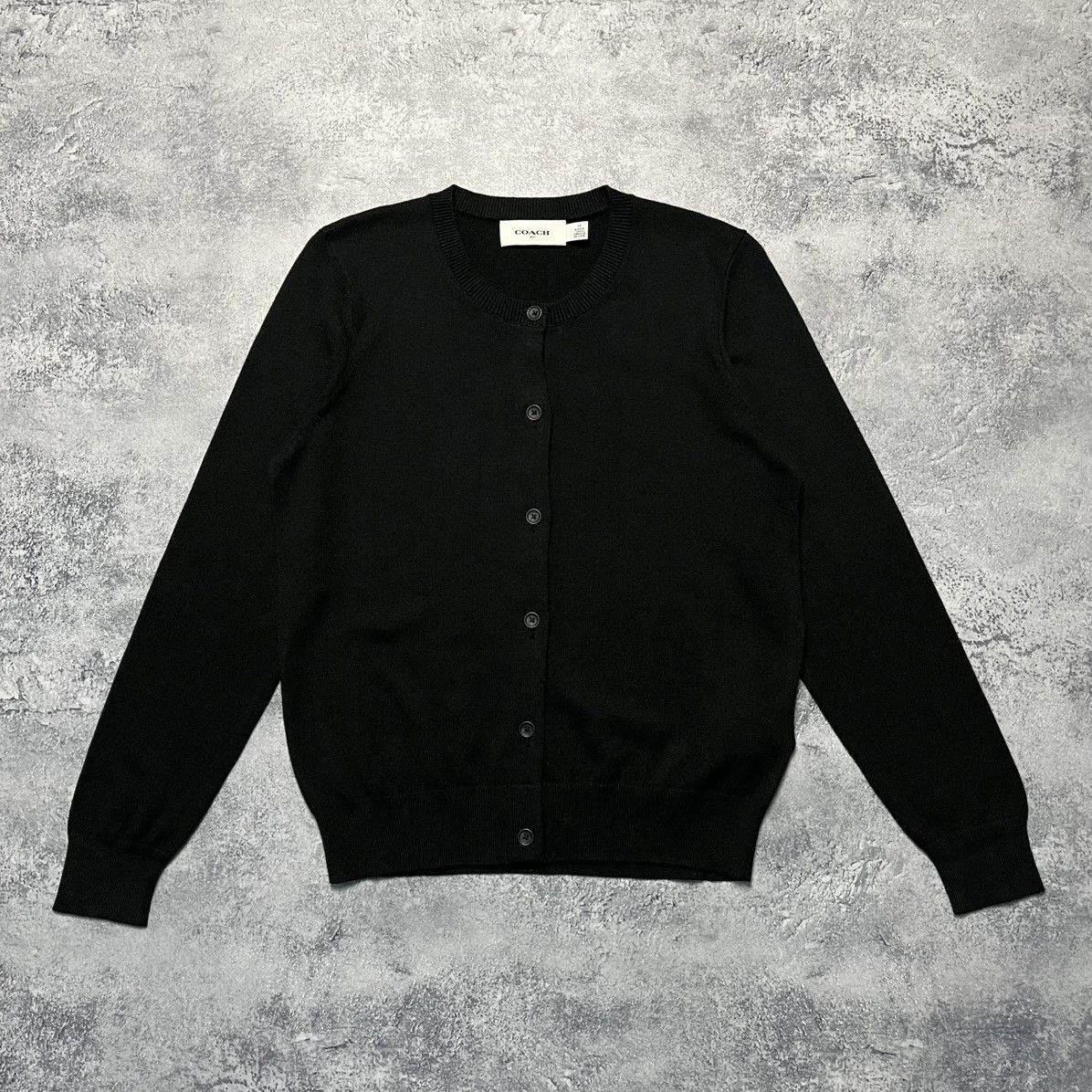 Coach Coach Black Cardigan Sweater Luxury Designer Size XS / US 0-2 / IT 36-38 - 1 Thumbnail