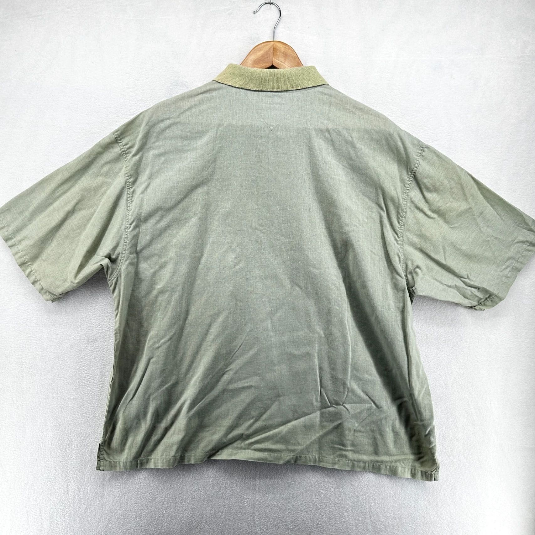 Patagonia VINTAGE Patagonia Polo Shirt Green Mens 2XL Short Sleeve Collared Classic Pocket Size US XXL / EU 58 / 5 - 2 Thumbnail