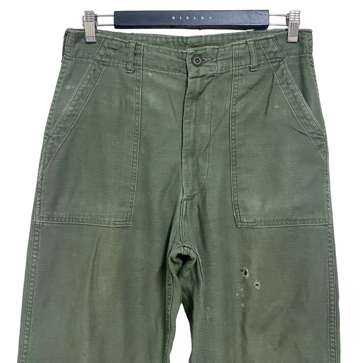 Vintage Vintage 60s US Army Fatigue Pants Og107 Sateen Size US 31 - 3 Thumbnail