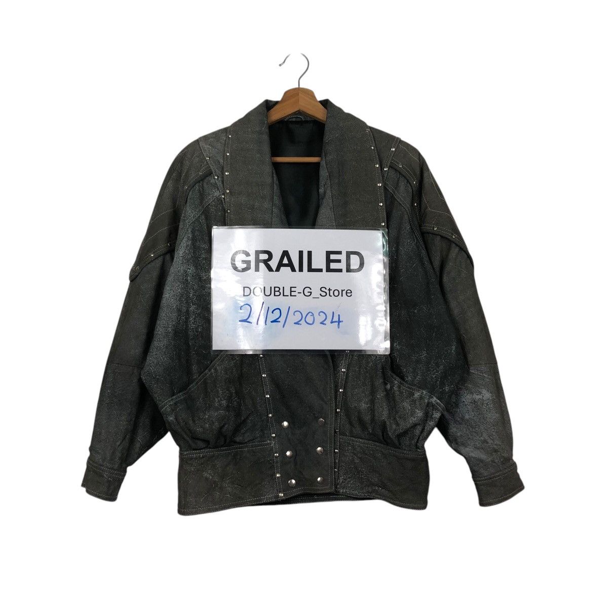 Japanese Brand 📌Vintage Leather Biker Jacket M.Mijayima Issey Miyake Size US M / EU 48-50 / 2 - 1 Thumbnail