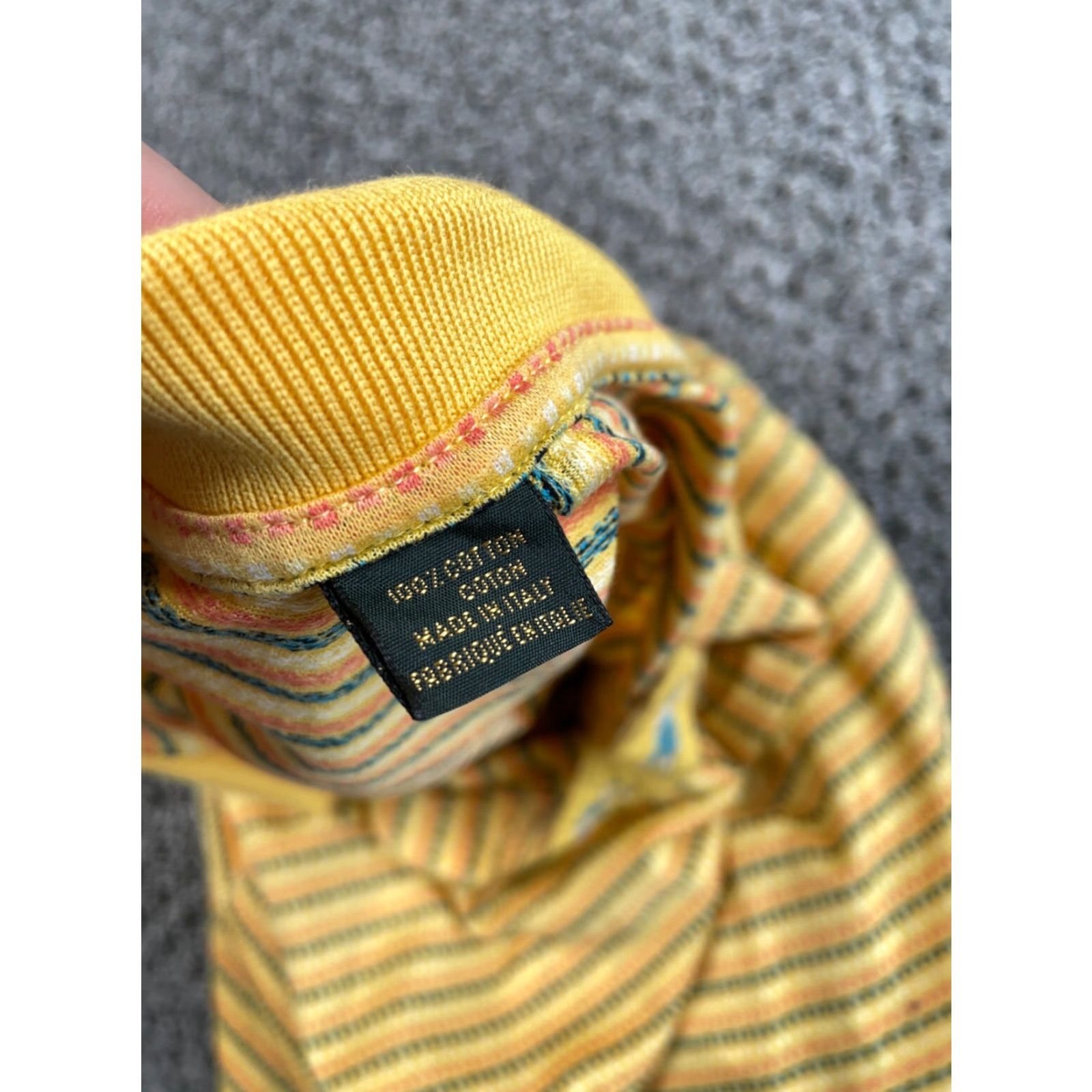 Vintage Bobby Jones Golf Polo Shirt Yellow Striped Adult XL Cotton Short Sleeve Casual Mens Size US XL / EU 56 / 4 - 4 Thumbnail