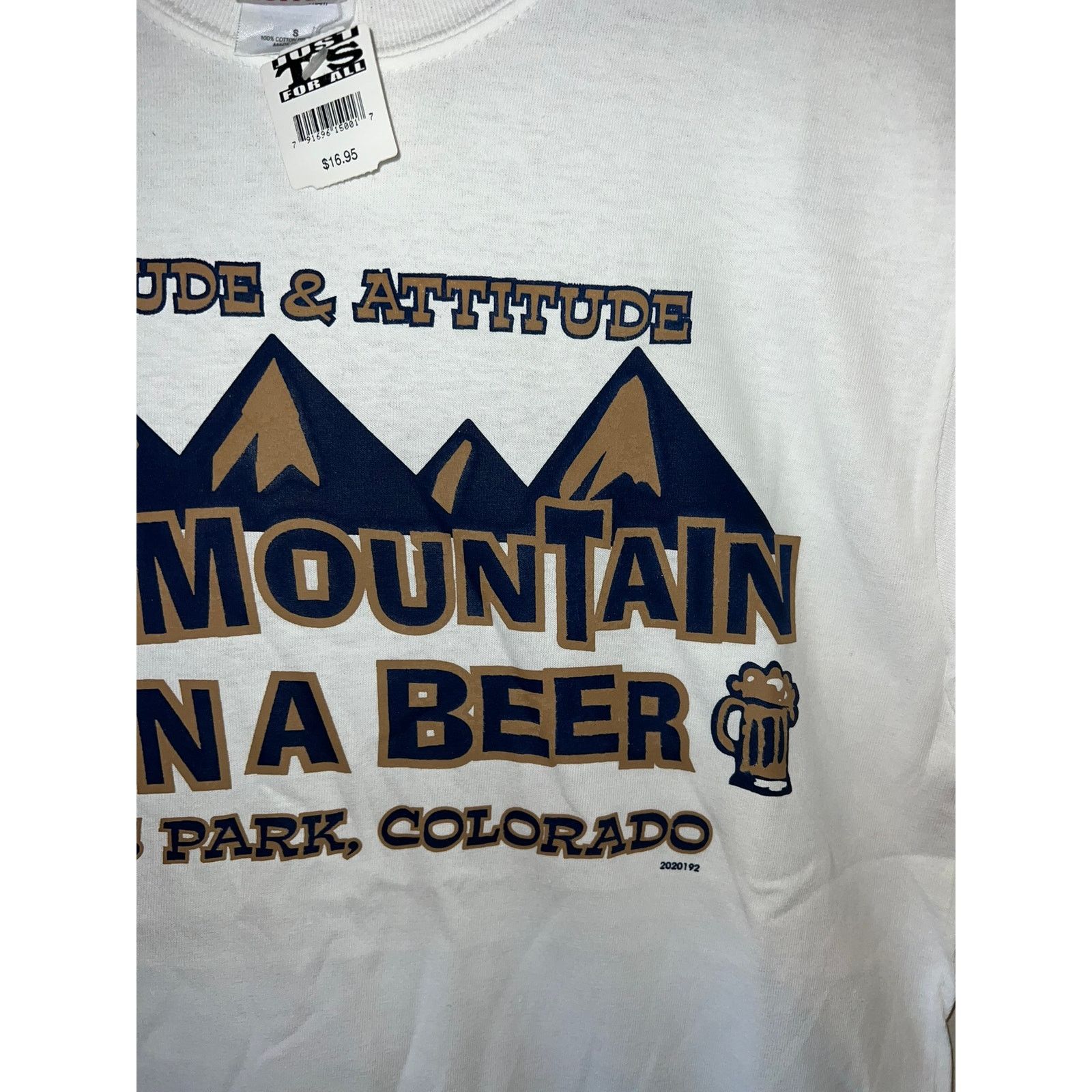 Gildan Y2K Up A Mountain Down A Beer Estes Park CO Shirt 2000s S Size US S / EU 44-46 / 1 - 3 Thumbnail