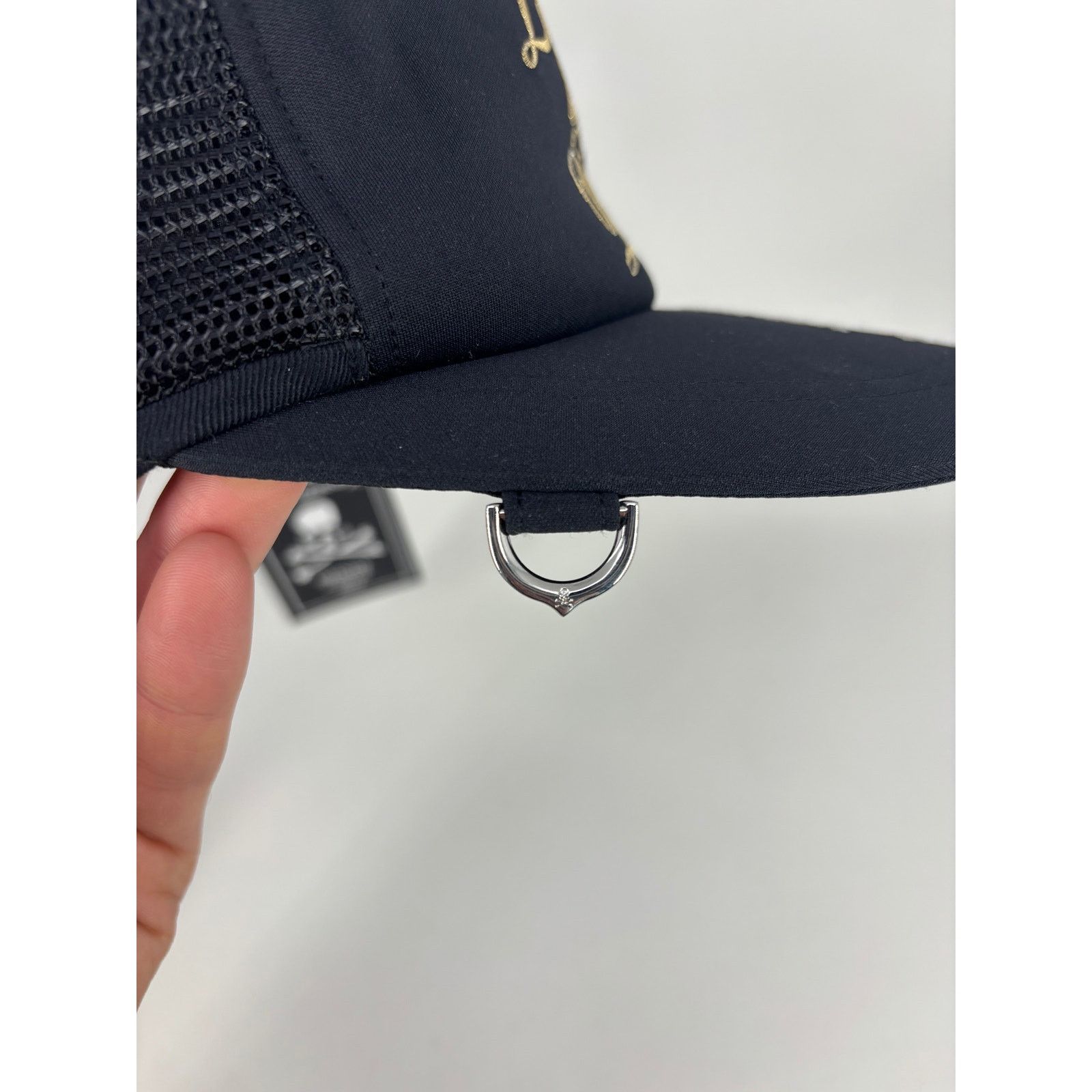 Mastermind Japan Mastermind World 'Love & Peace' Black Trucker Hat Size MD Size ONE SIZE - 7 Thumbnail