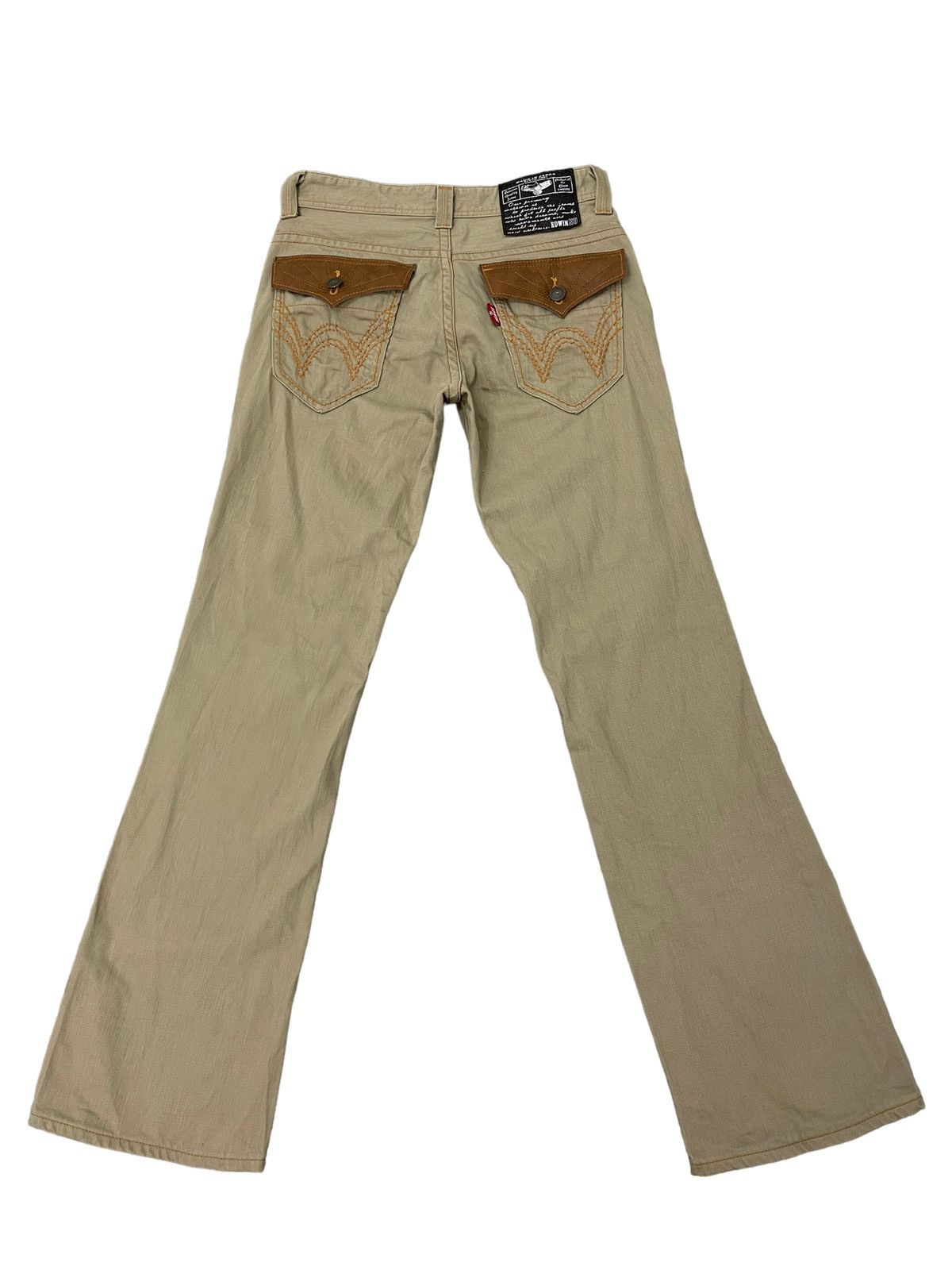 Japanese Brand Flare Jeans Edwin Japan Distress Boot Cut 7🟦6 Size US 32 / EU 48 - 12 Thumbnail