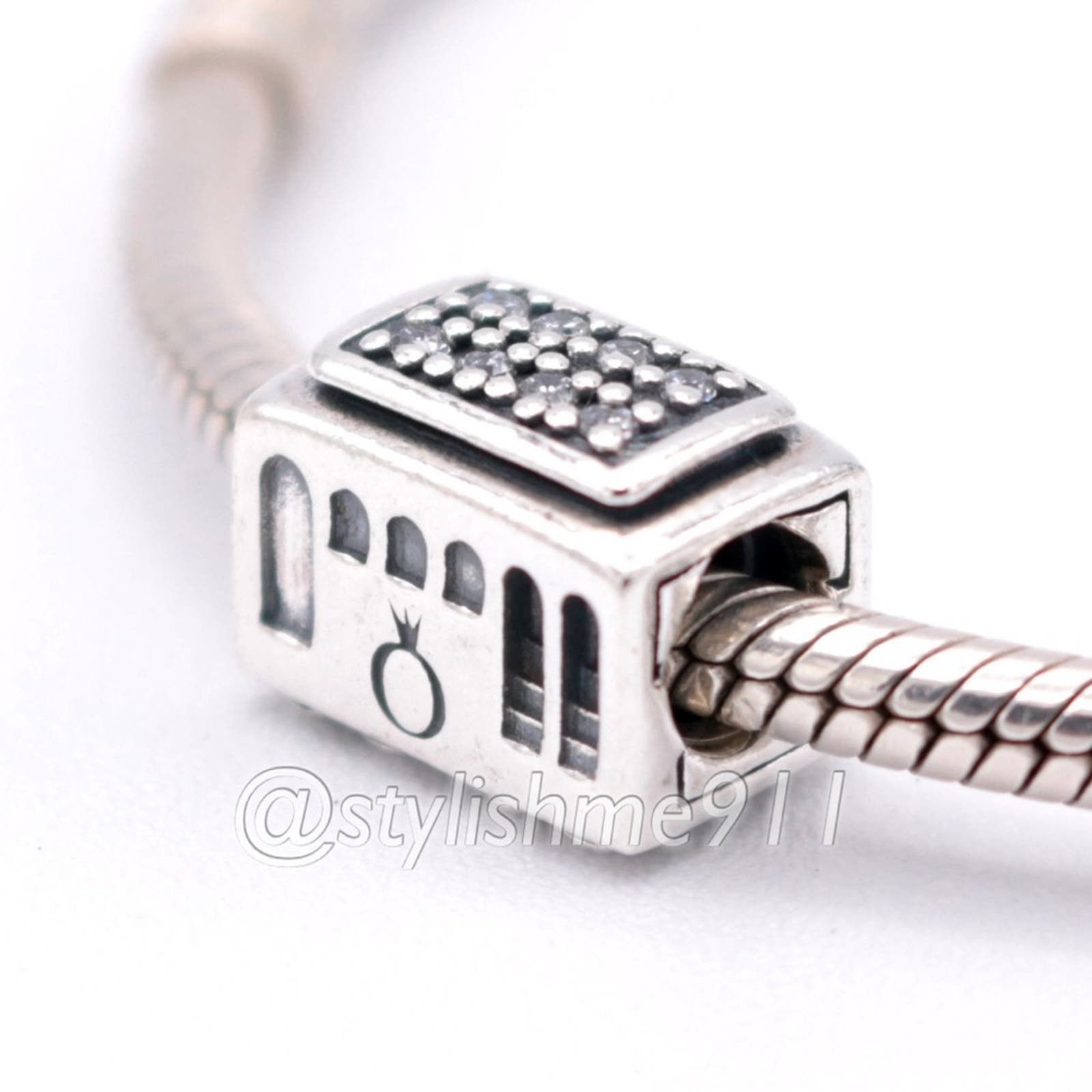 pandora Authentic Pandora Cable Car Charm - 791219CZ Size ONE SIZE - 3 Thumbnail