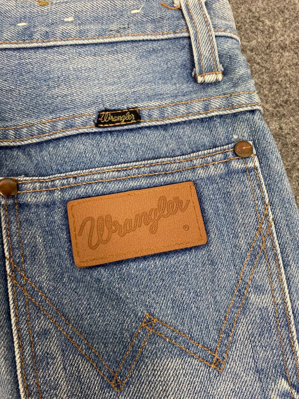 Vintage vintage wrangler lightwash denim nice design Size US 27 - 4 Thumbnail