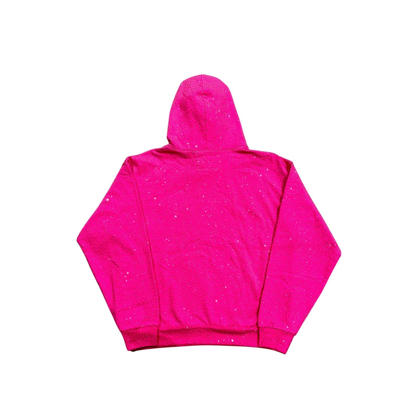 Sp5der Sp5der "Rhinestone VVS" Pink Hoodie Size US XL / EU 56 / 4 - 2 Thumbnail