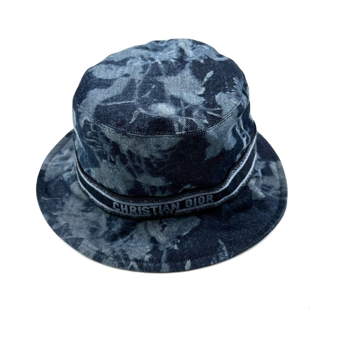 Dior Dior Embroidered Logo Navy Fisherman Hat Size ONE SIZE - 1 Thumbnail
