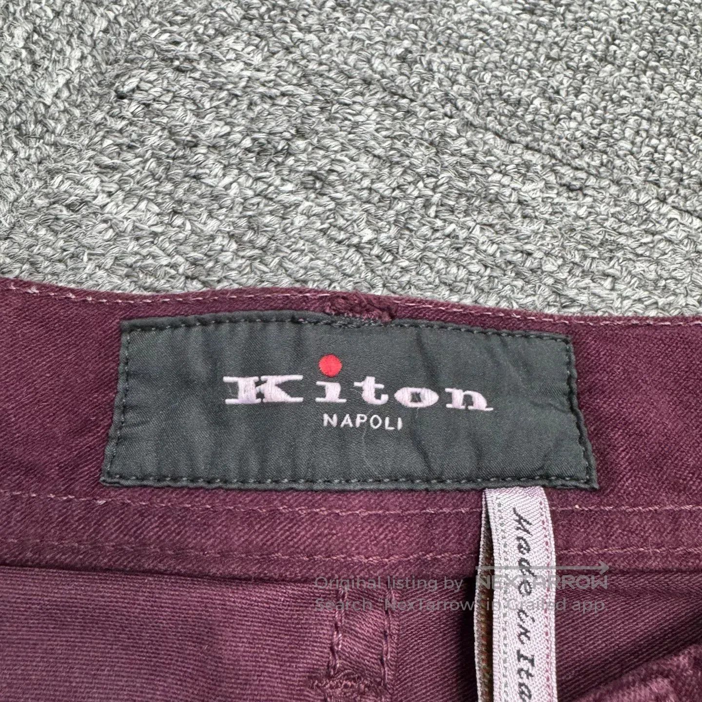 Kiton Kiton Burgundy Casual Pants. Size US 31 - 2 Thumbnail