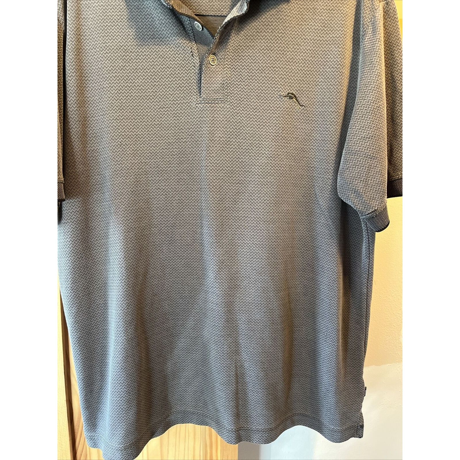 Tommy Bahama Tommy Bahama Men’s Large Gray Modal Blend button Polo Shirt Size US L / EU 52-54 / 3 - 7 Thumbnail