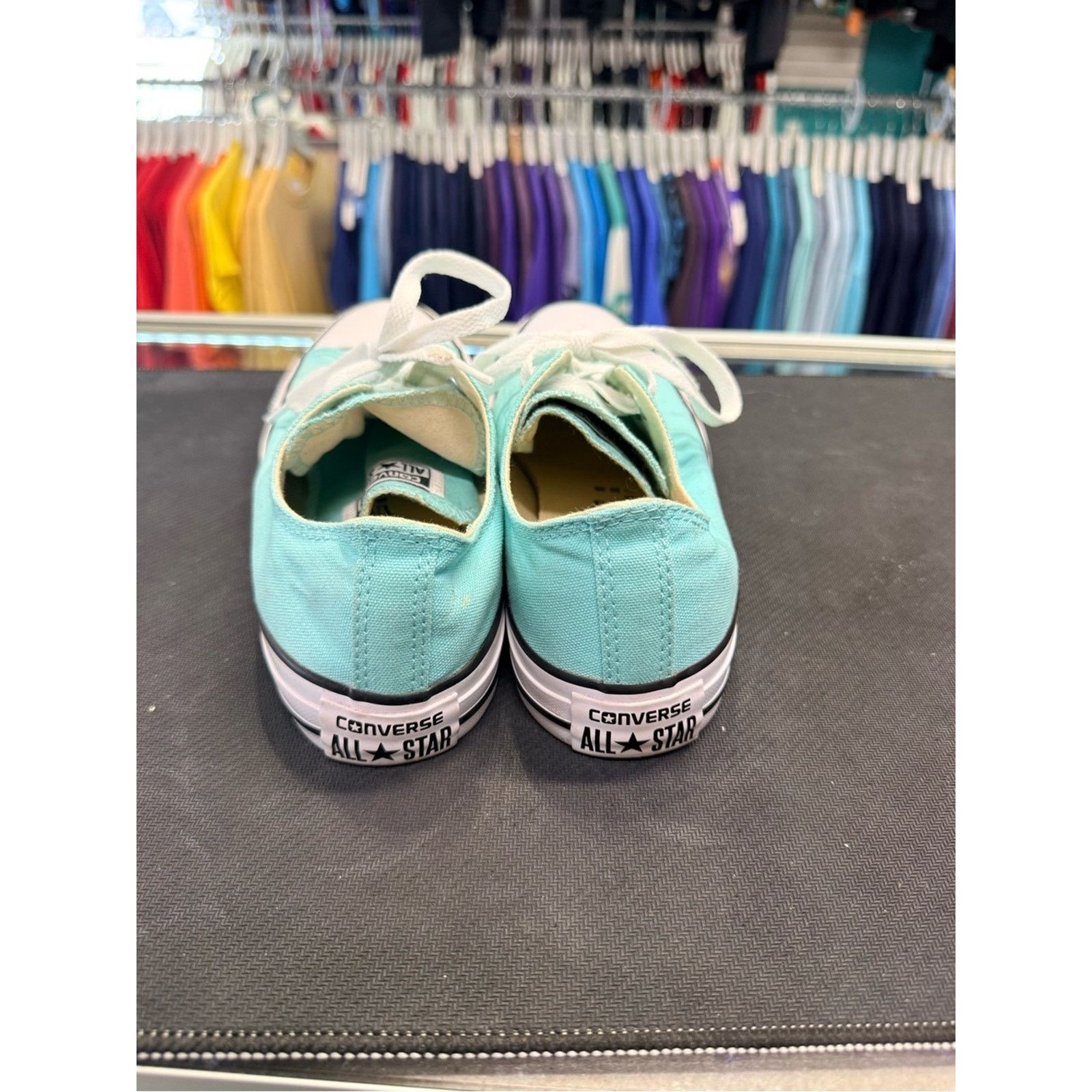 Converse Converse All Star Low Top Aqua Canvas Sneakers Size US 8 / IT 38 - 4 Thumbnail