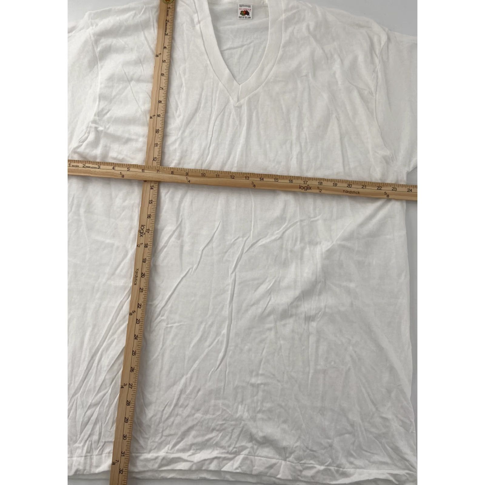 Fruit Of The Loom VINTAGE Fruit Of The Loom T-Shirt Adult XLarge White Single Stitch 90s Men Lot of 2 Size US XXL / EU 58 / 5 - 5 Thumbnail