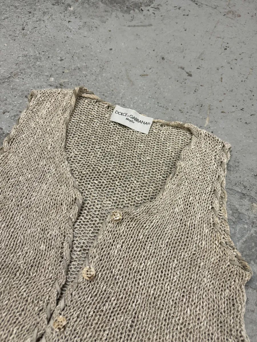Dolce & Gabbana AW1994 Dolce & Gabbana Beige Cardigan Size XS / US 0-2 / IT 36-38 - 8 Thumbnail