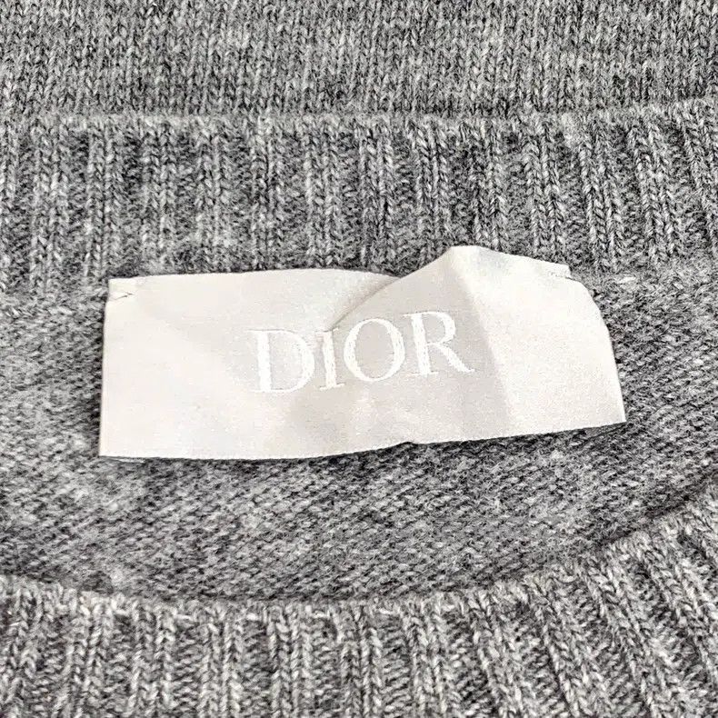 Dior Dior Dark gray logo letter stripe inlaid wool round-neck l Size US XL / EU 56 / 4 - 5 Thumbnail