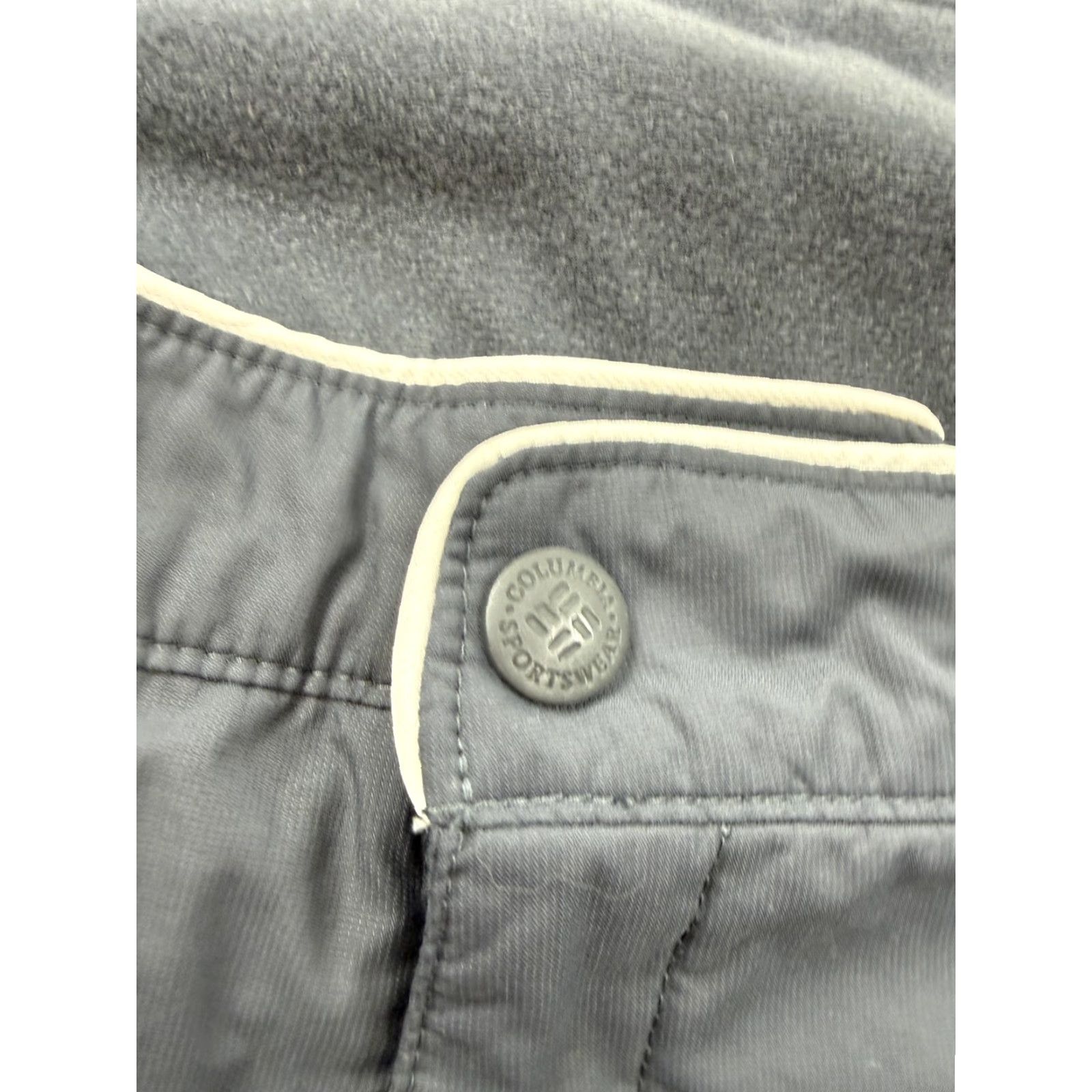 Vintage Columbia Snow Pants Womens Small Gray Vertex Insulated Ski Wide-Leg Water Resistant Pockets Skiing Nylon Polyester Regular Size 28" / US 6 / IT 42 - 5 Thumbnail