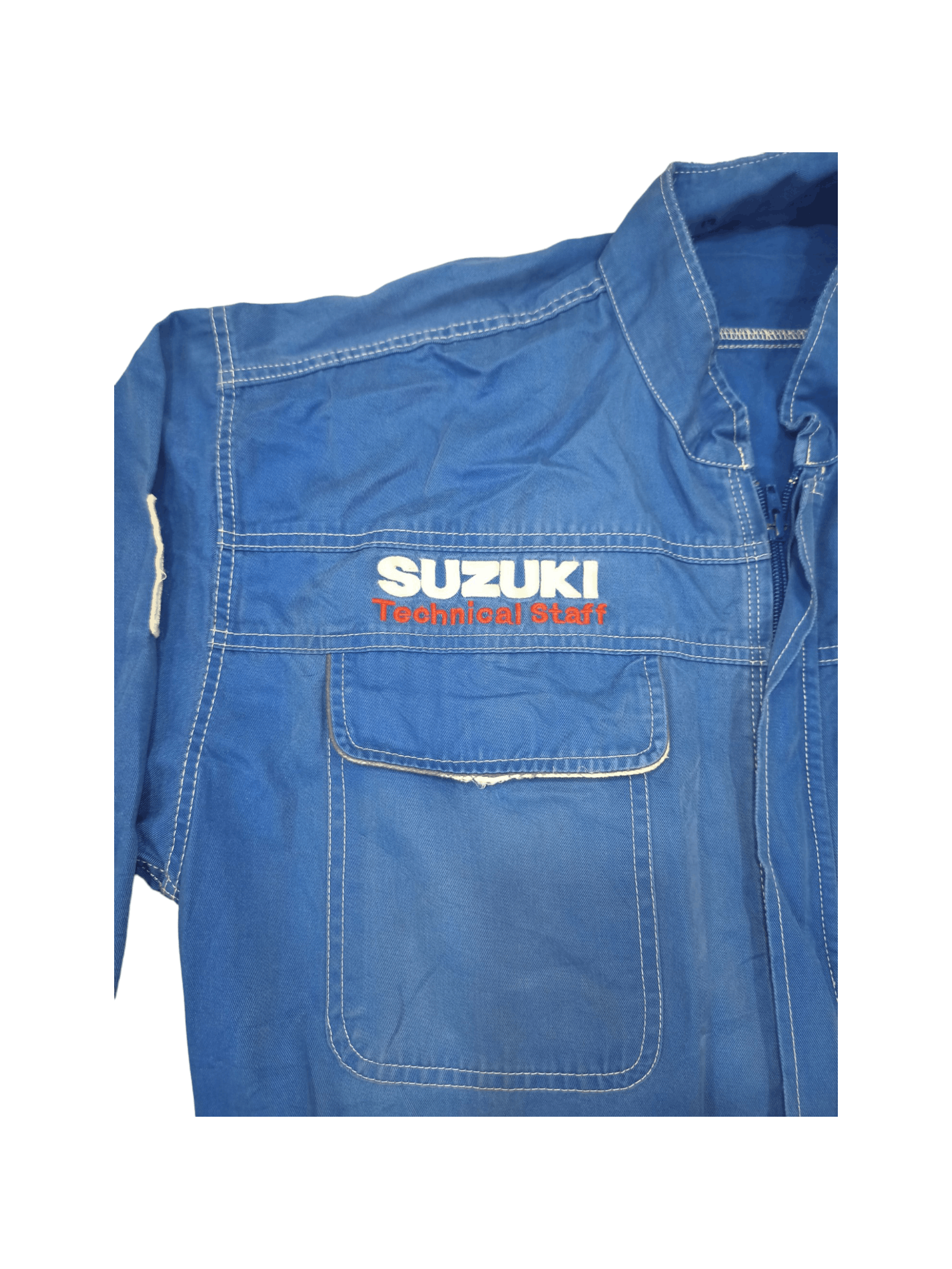 Gear for Sports Vintage Suzuki Technical Staff Fade Blue Coveralls Size US 37 - 17 Thumbnail