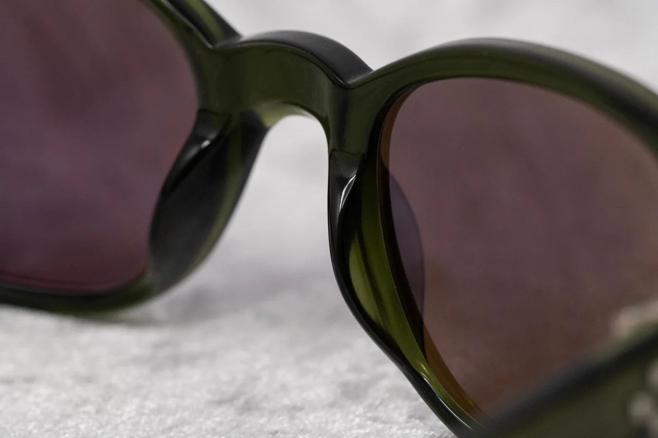 Ann Demeulemeester Ann Demeulemeester Sunglasses Oval Green and Purple Size ONE SIZE - 11 Thumbnail