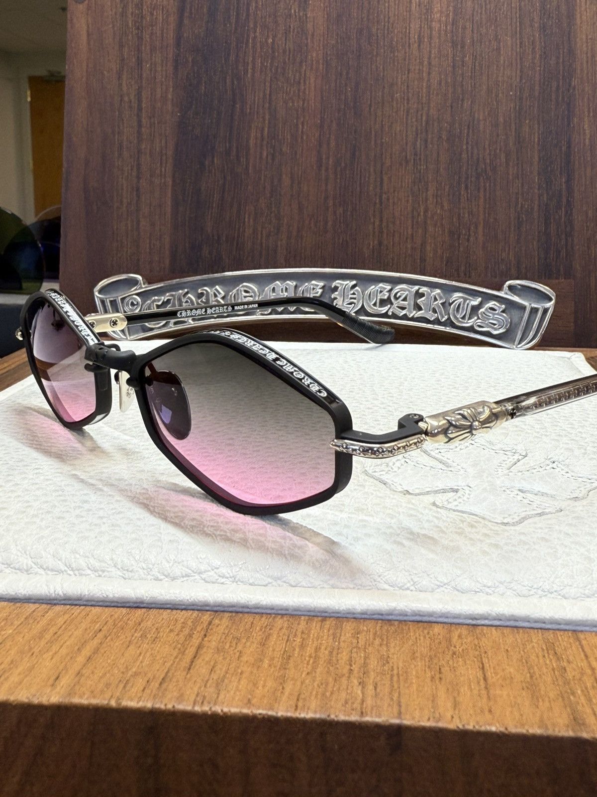 Chrome Hearts HALLLA BALUUUU サングラス 貴重品♪【CHROME HEARTS】Hallla Baluuuu - Black Sunglasses