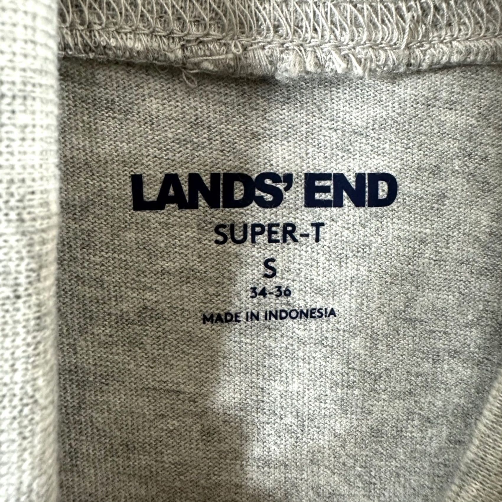 Lands' End Lands' End Men's Turtleneck Heather Gray Cotton Long Sleeves Pullover Size S Size US S / EU 44-46 / 1 - 2 Thumbnail