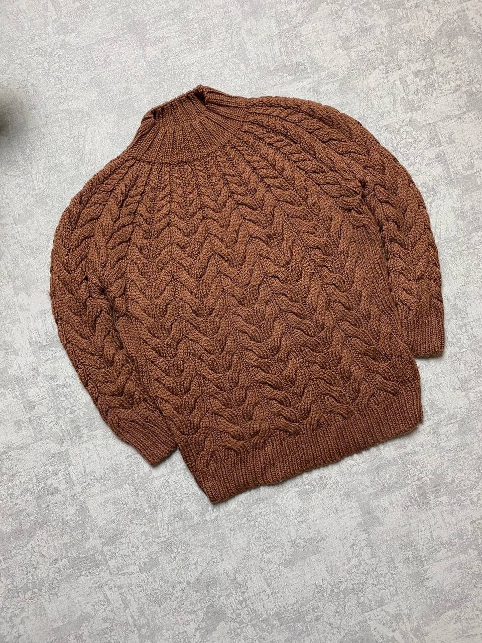 Sezane Ia Maille Sezane Wool coarse knitted brown Sweater Size S / US 4 / IT 40 - 3 Thumbnail