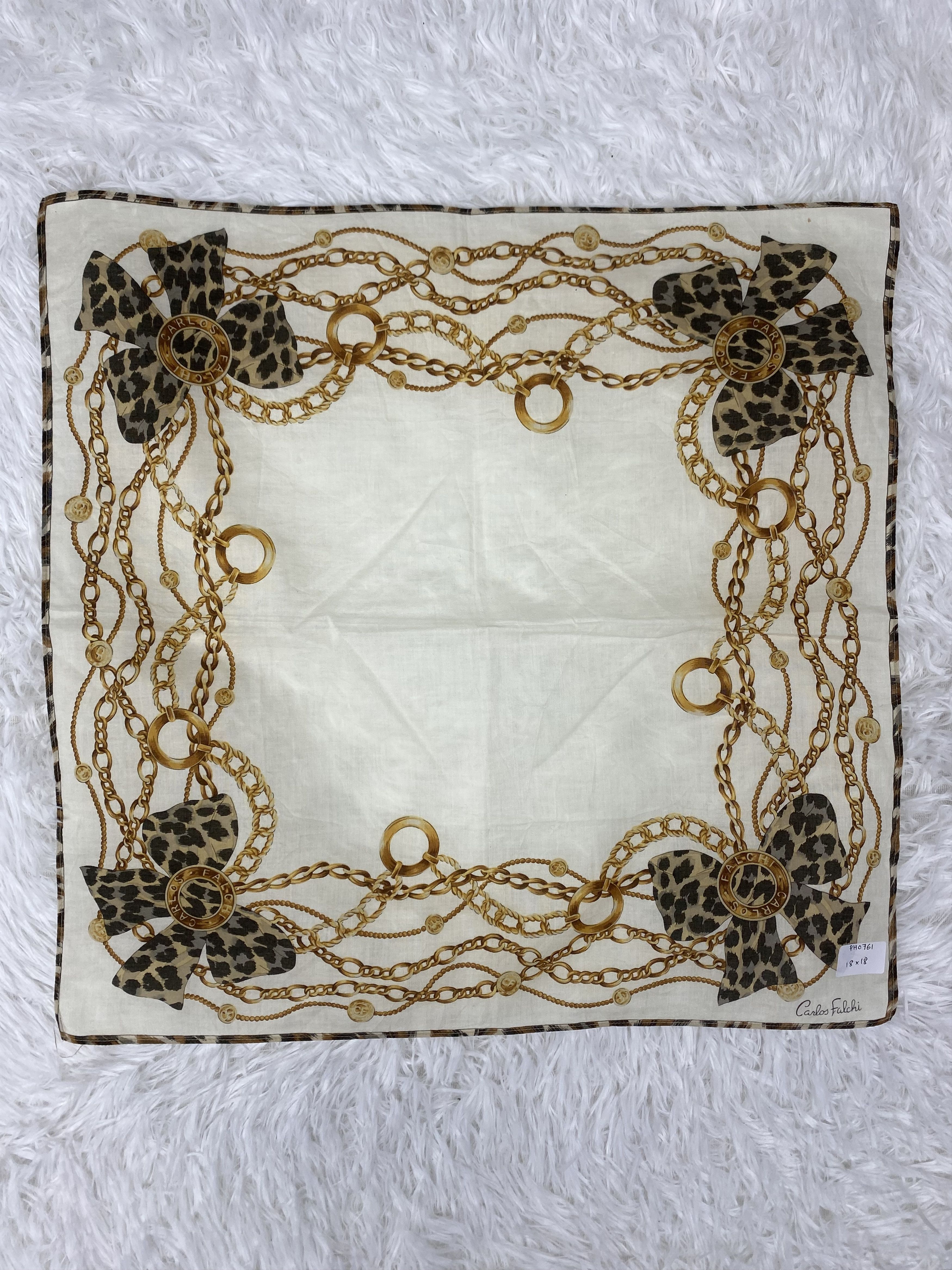 Vintage Vintage Carlos Falchi Handkerchief Neckerchief PH0761 Size ONE SIZE - 3 Thumbnail