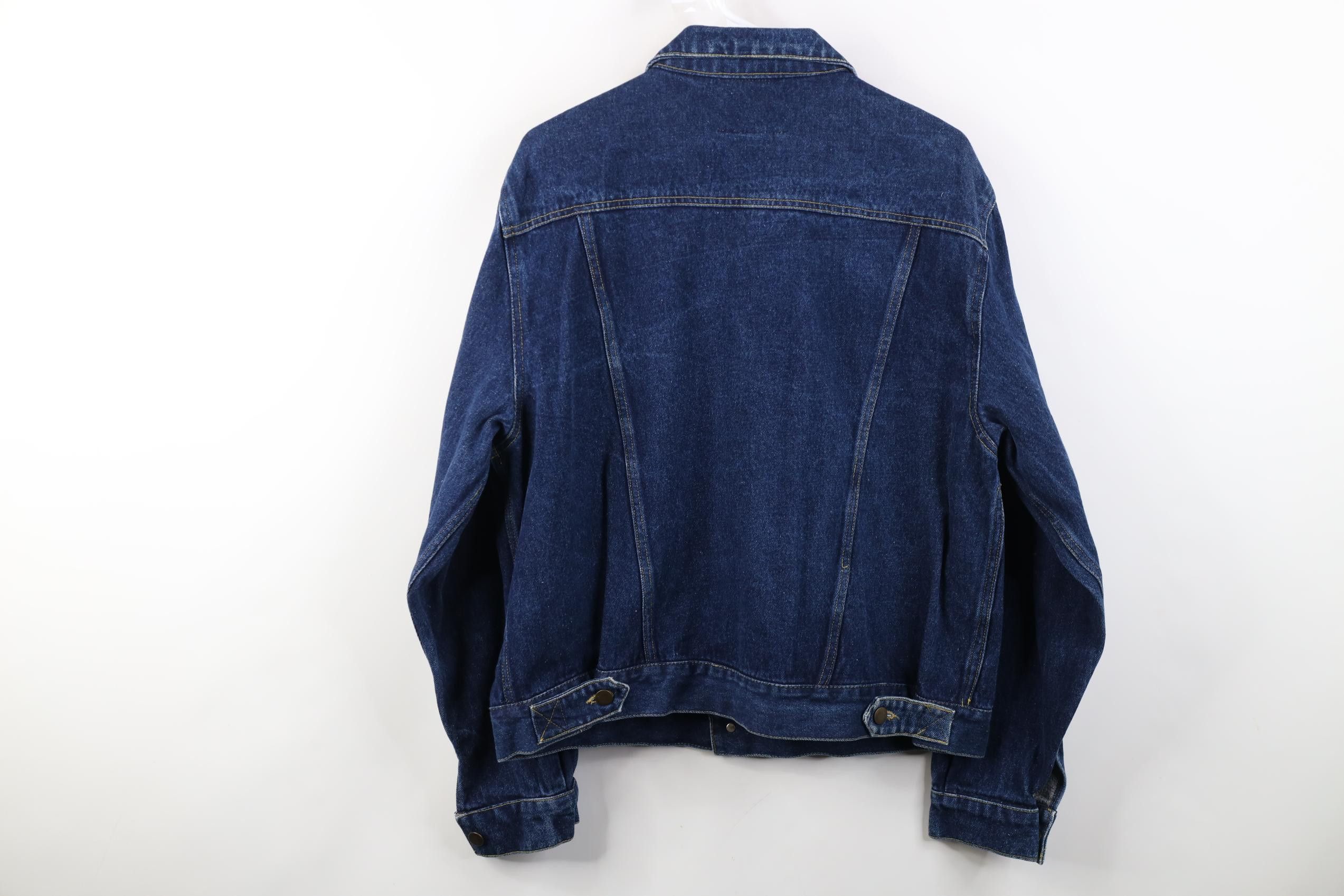 Vintage Vintage 90s Streetwear Fit Denim Jean Trucker Jacket Blue Size US XL / EU 56 / 4 - 14 Thumbnail