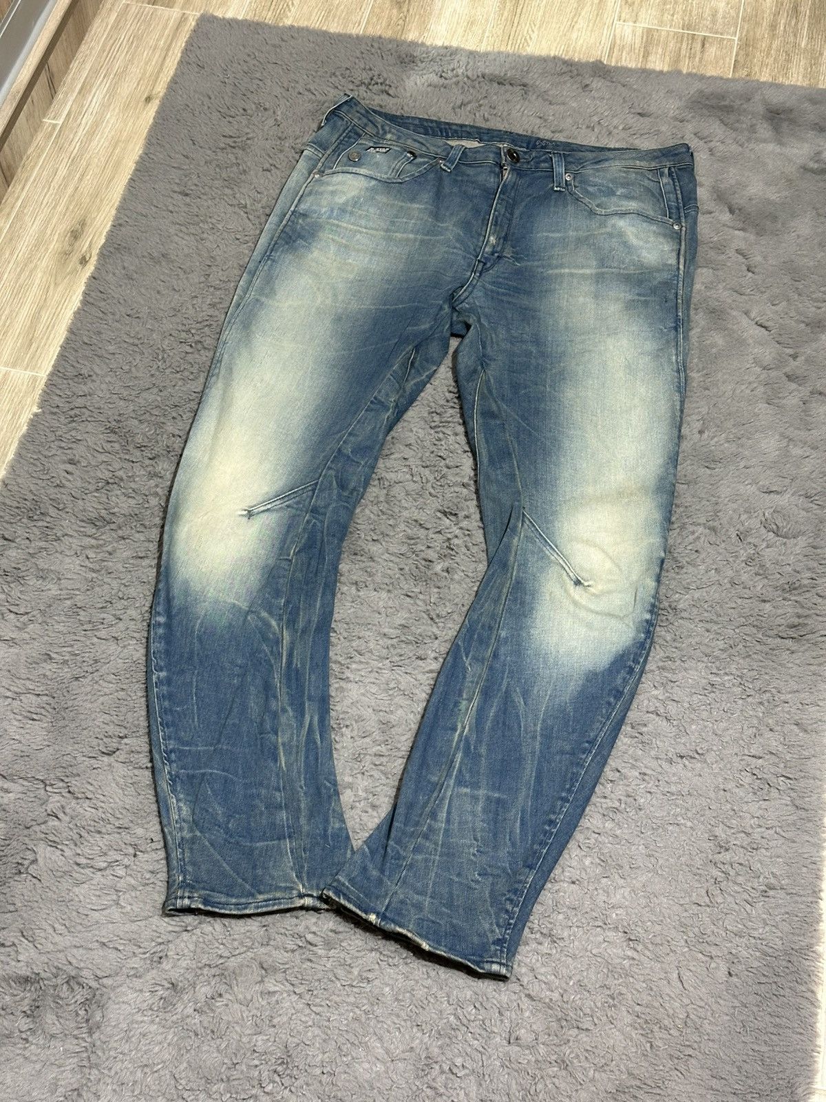 G-Star Vintage G-Star RAW "3301" Distressed Denim Size US 30 / EU 46 - 2 Thumbnail