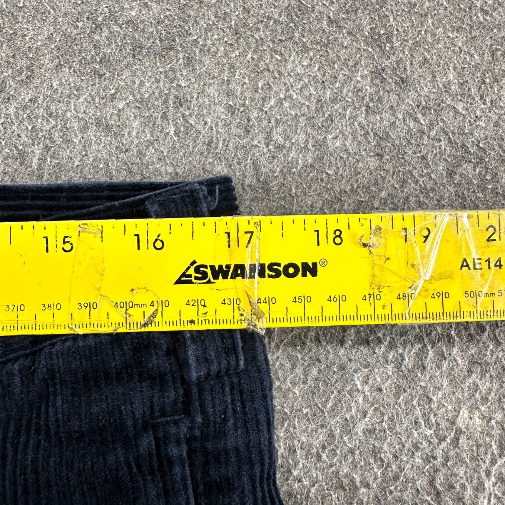 Vintage VINTAGE Trust Corduroy Pants Men 34x30 Blue Straight Relaxed Pleated Baggy 90s Skater Chino Stretch Pants Mens Size US 34 / EU 50 - 7 Thumbnail