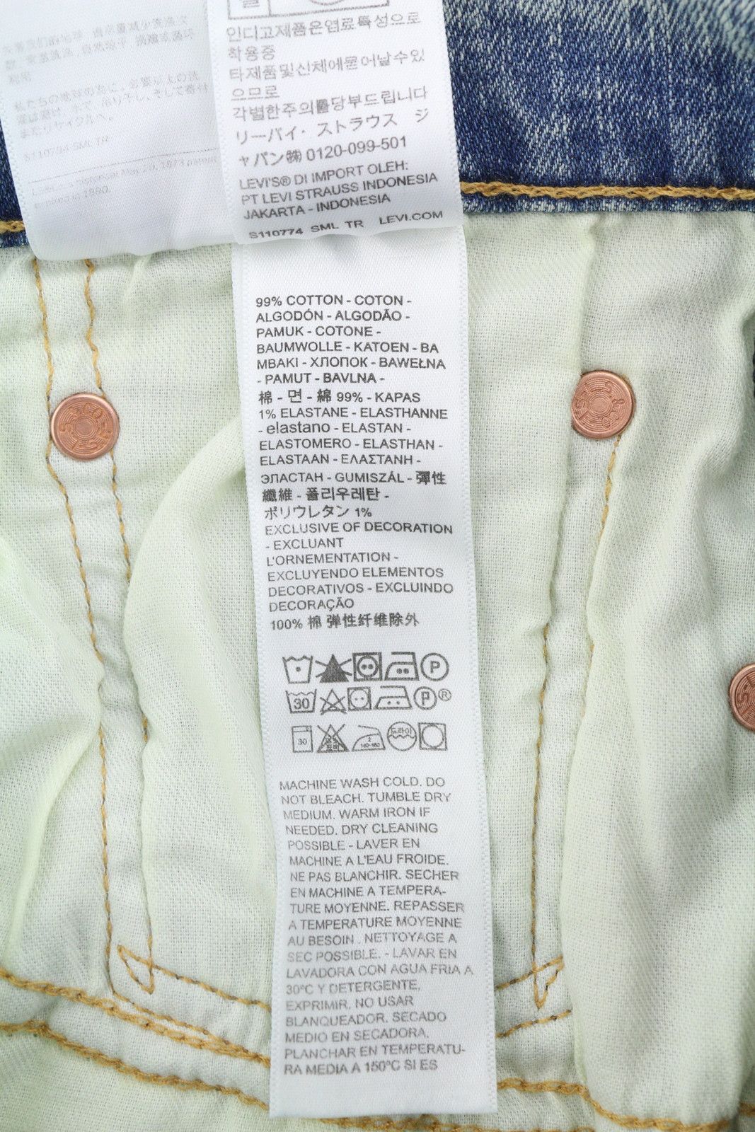 Levi's 512 W31/L34 Slim Taper Zip Faded Blue Jeans 87087 Size US 31 - 9 Thumbnail