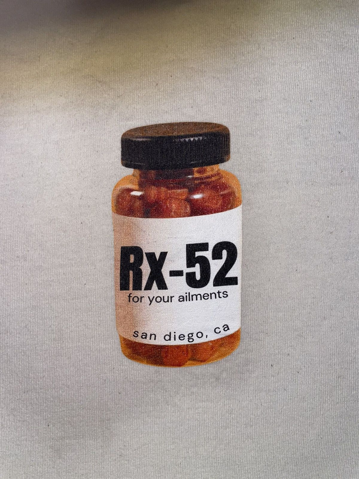 Other 52 Remedies San Diego Bar Tee – RX-52 Warning Graphic Shirt Size US XXS / EU 40 - 1 Thumbnail
