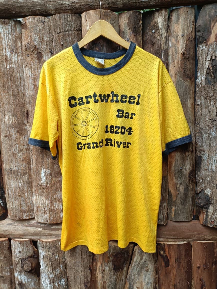 Vintage Vintage Jersey Cartwheel nylon 60's Size US L / EU 52-54 / 3 - 1 Thumbnail