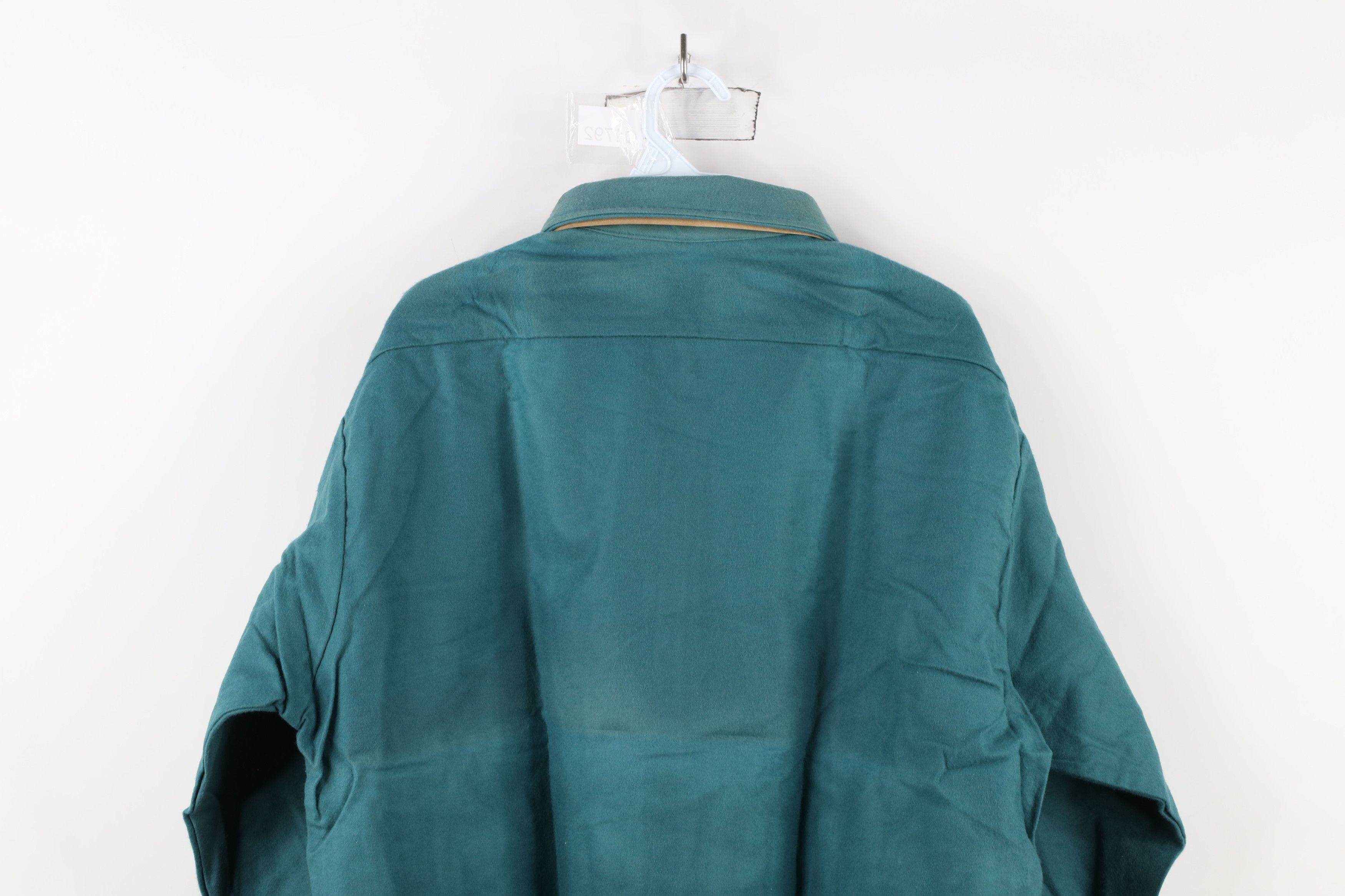 Vintage Deadstock Vintage 80s 90s Streetwear Button Shirt Teal USA Size US XL / EU 56 / 4 - 13 Thumbnail